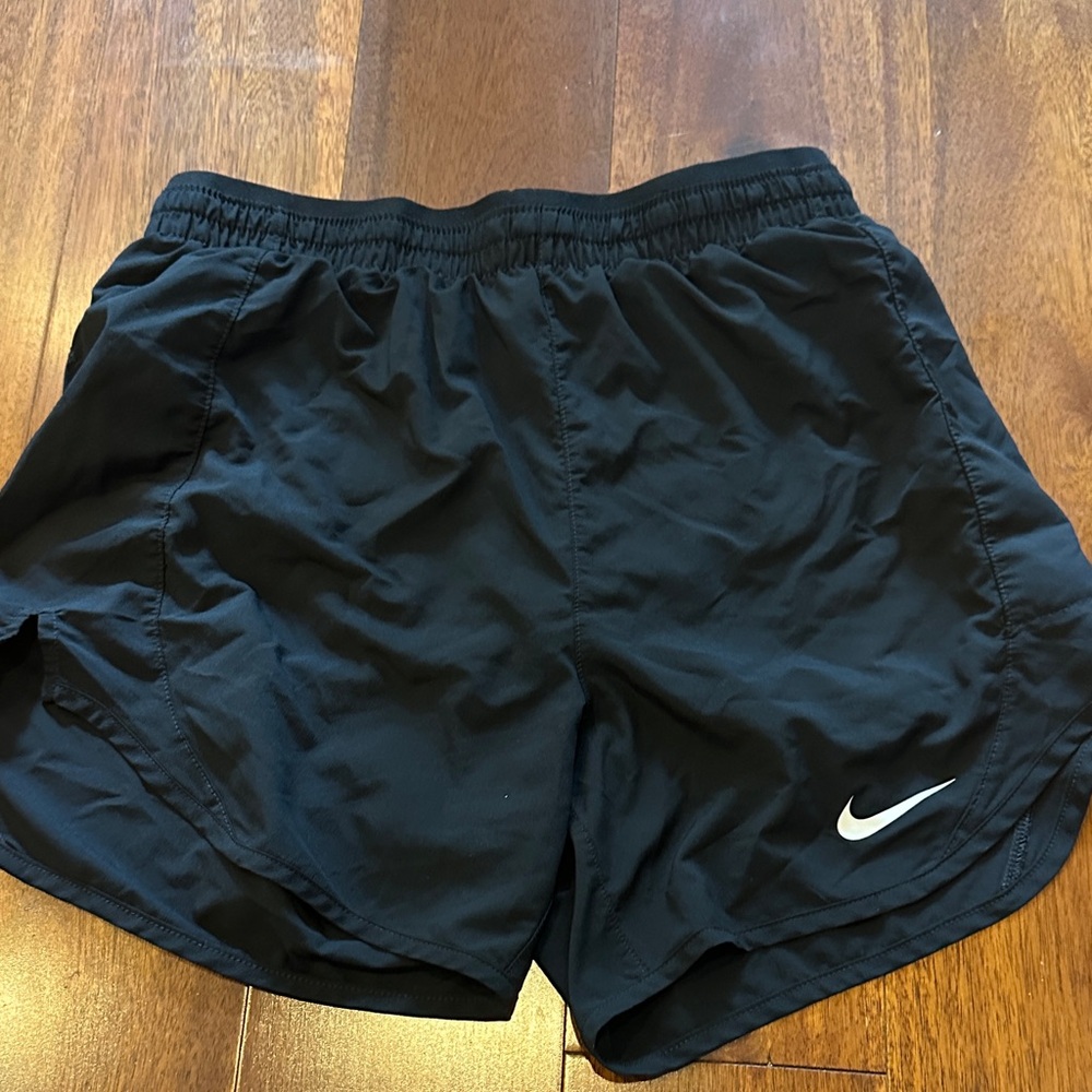 Nike Black Running Shorts with White Swoosh